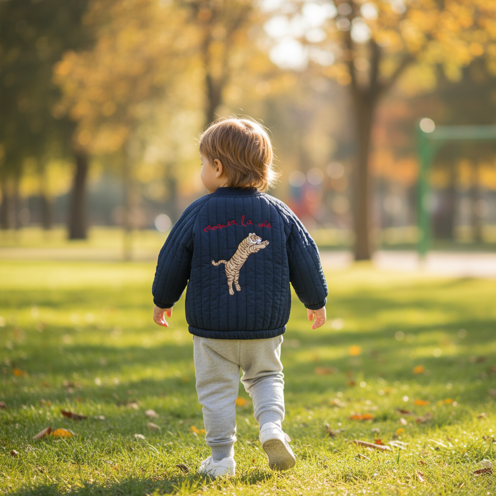 WildCharm – Ciepła i wyjątkowa – pikowana kurtka dziecięca