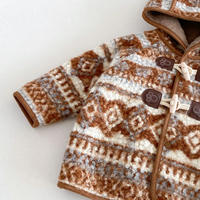 Thumbnail for LittleWarm – Przytulny i stylowy – płaszcz zimowy z wzorem Fair Isle