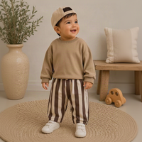 Thumbnail for SoftStripe – Miękkie i wygodne – spodnie dla niemowląt w paski