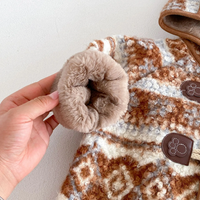 Thumbnail for LittleWarm – Przytulny i stylowy – płaszcz zimowy z wzorem Fair Isle