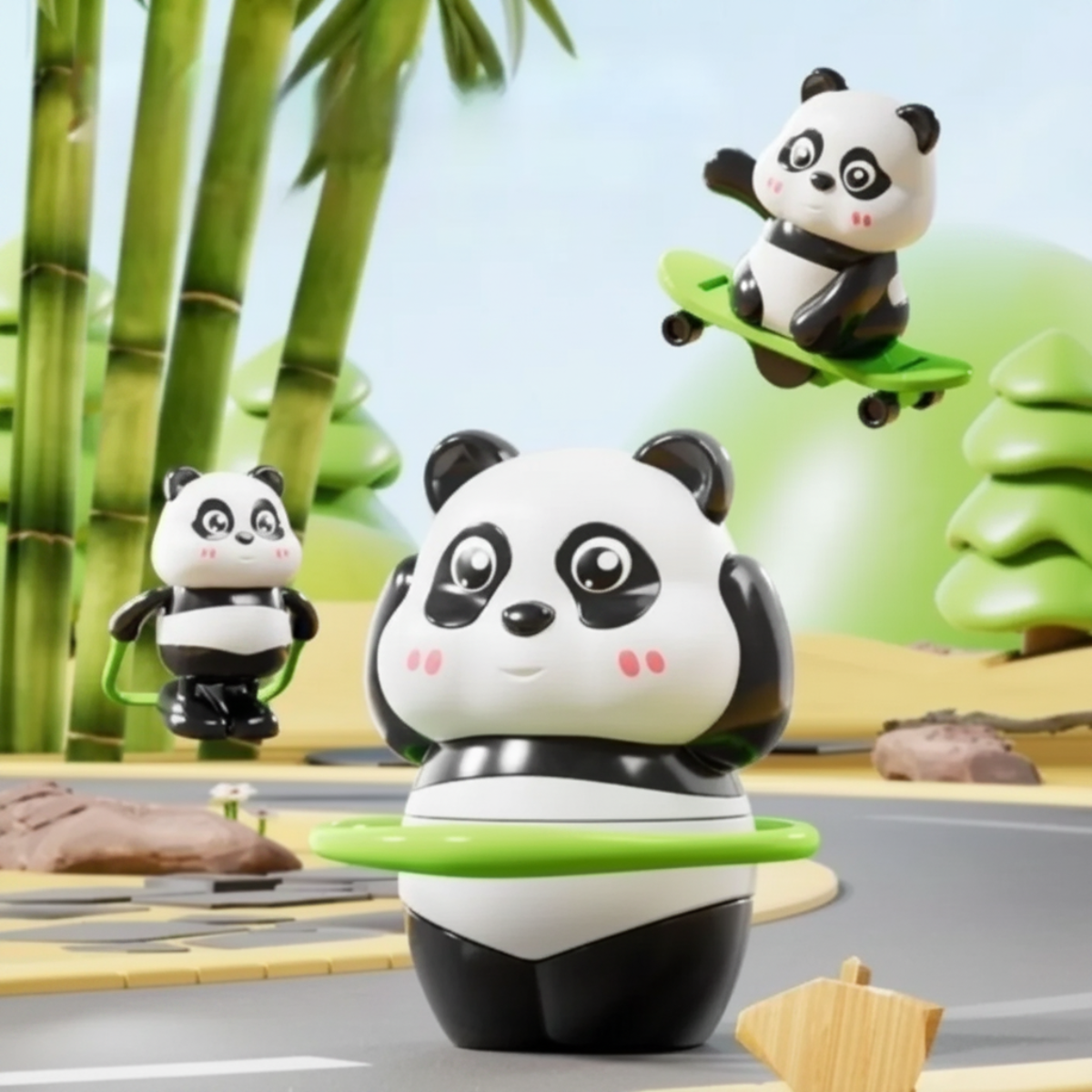 PandaPlay – Zabawna i aktywna – zabawka-panda z mechanizmem nakręcanym
