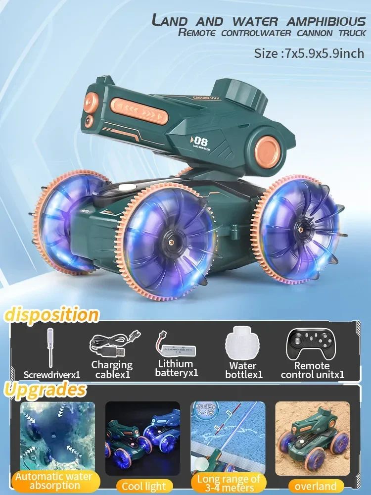 Aqua Racer™ – Podwójna wytrzymałość – Samochód wyścigowy RC amfibia