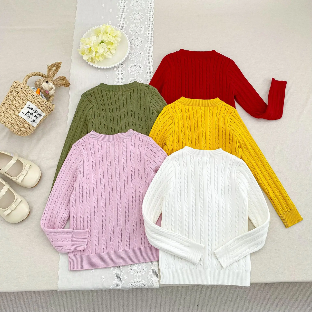 CozyBelle – Elegancka i ciepła – dzianinowa kamizelka z guzikami