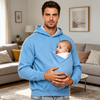 CuddleDad – Wygodna i praktyczna – męska bluza z kapturem i kieszenią na dziecko