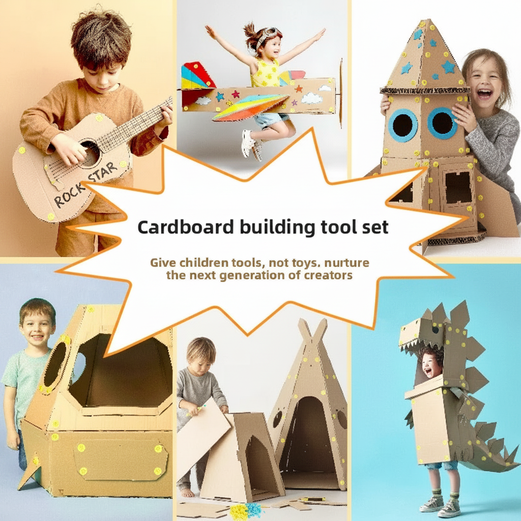 CardboardMaster – Zabawne i rozwijające – zestaw do majsterkowania z kartonu