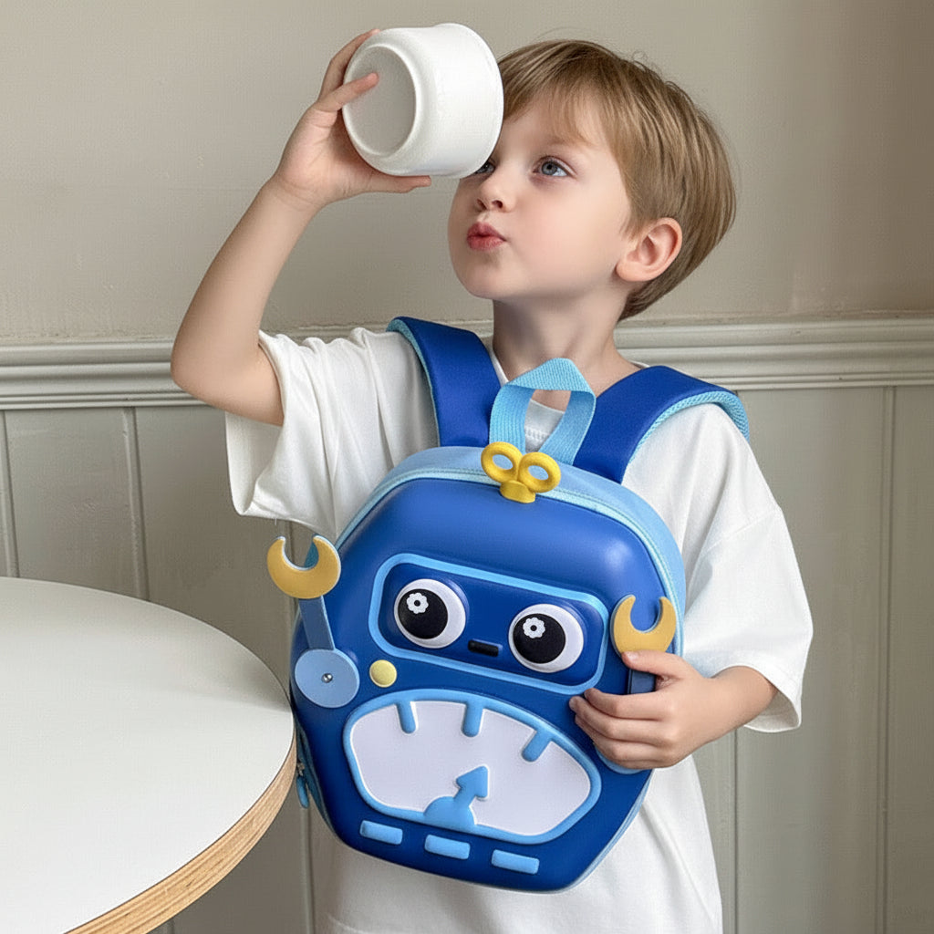 MiniBot – Stylowy i praktyczny – plecak dziecięcy z motywem robota