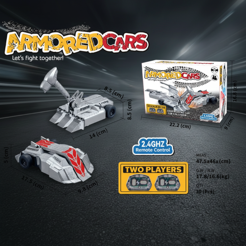 BattleCars – Trwały i wytrzymały – zestaw RC Pantserauto