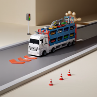 Thumbnail for CarHauler – Zabawowe i pełne przygód – zestaw do zabawy z transporterem samochodów i samochodami wyścigowymi
