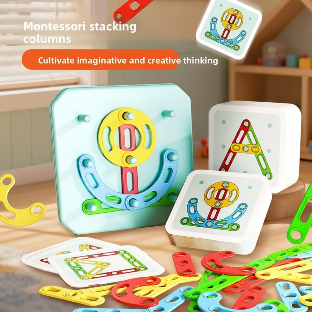 ShapeGenius – Kreatywne i edukacyjne – geometryczna układanka na tablicy z kołkami