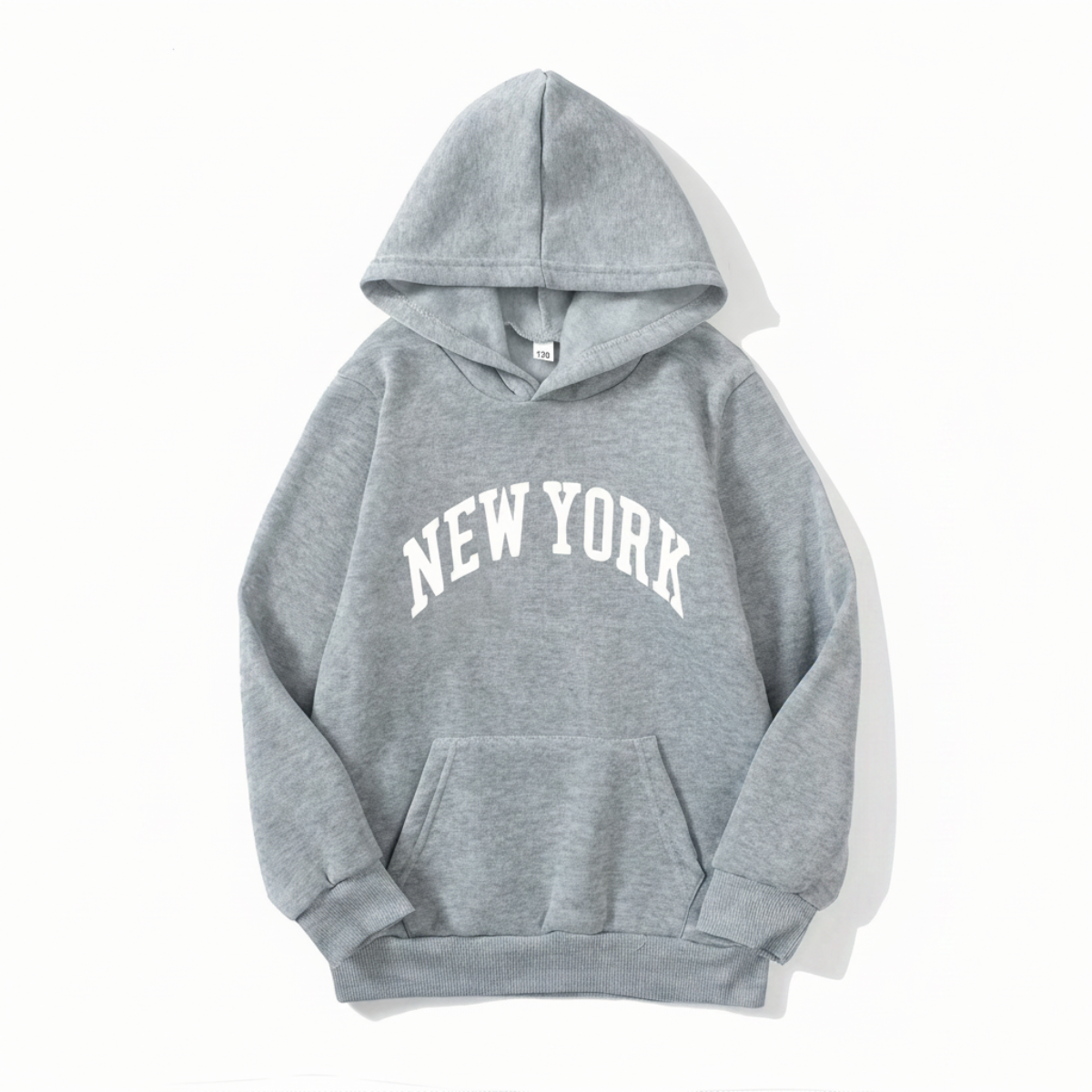 MiniUrban – Przytulny i stylowy – sweter z kapturem i nadrukiem „Los Angeles/New York”
