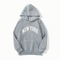 Thumbnail for MiniUrban – Przytulny i stylowy – sweter z kapturem i nadrukiem „Los Angeles/New York”