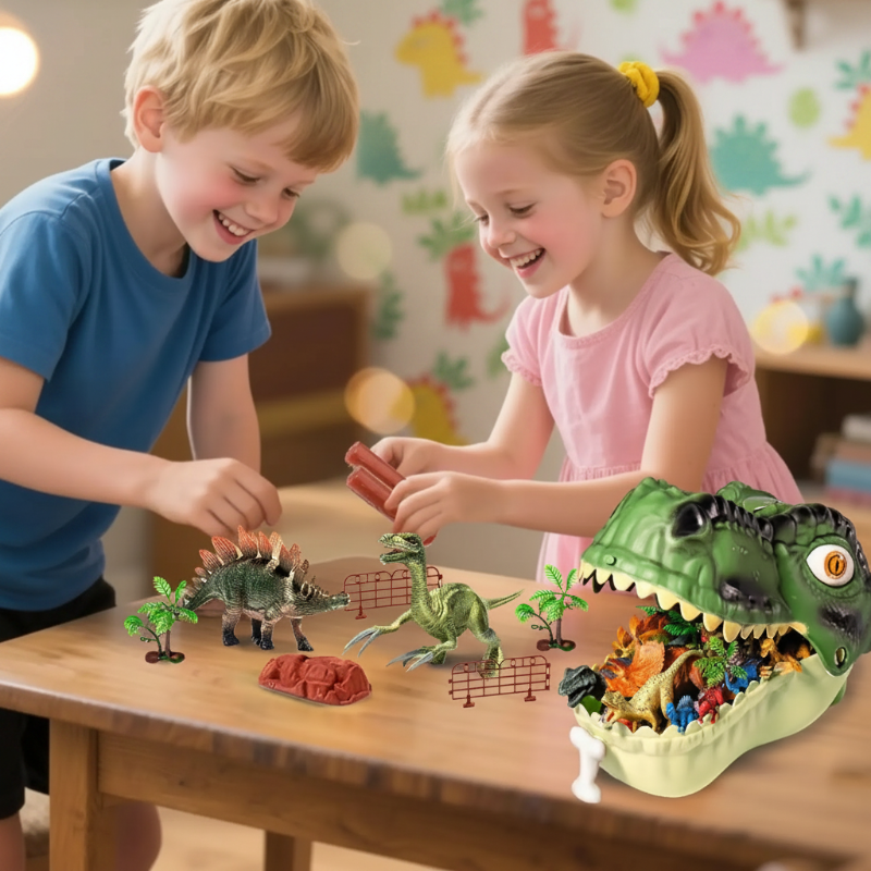 DinoWorld – Kreatywny i realistyczny – zestaw do zabawy „Głowa dinozaura”
