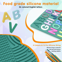 Thumbnail for BrainyKids – Edukacyjne i sensoryczne – silikonowa tablica z literami