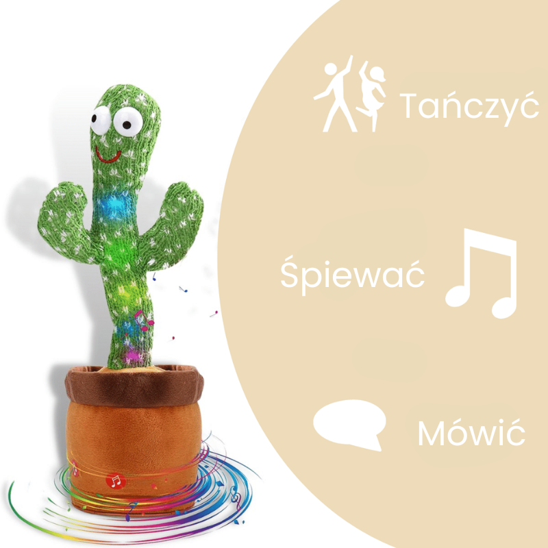 Happy Cactus™ - Tańczący kaktus - Zabawka reagująca na dźwięki