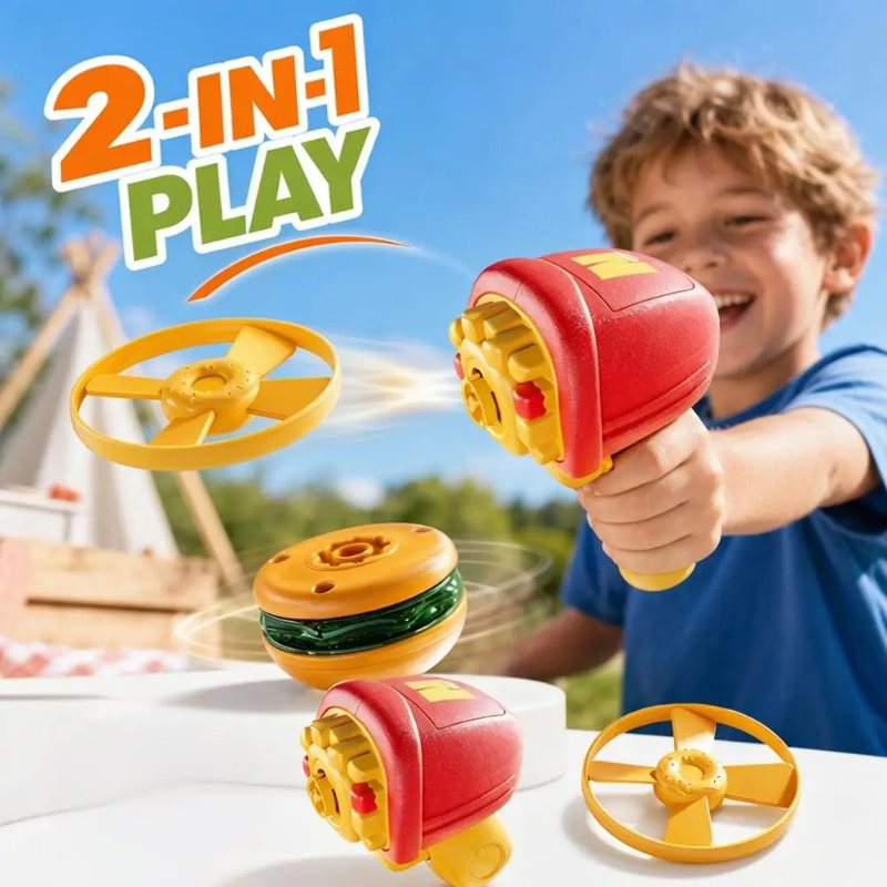 Flying Disk Toy – Kreatywność i ruch – Gyro Gun