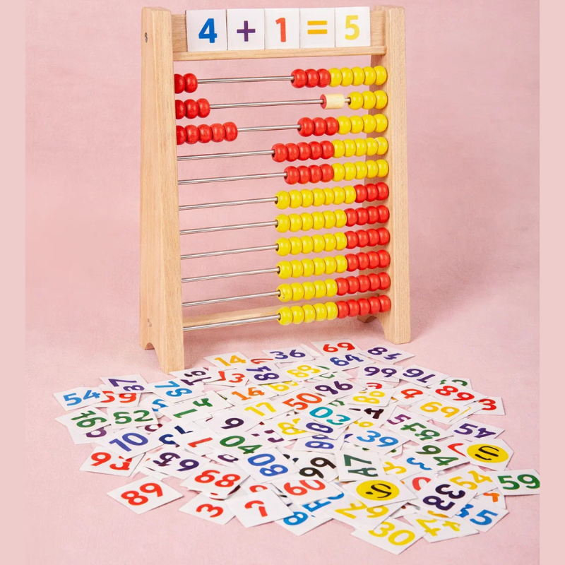 Woods™ - Drewniane liczydło - Edukacyjne zabawki matematyczne