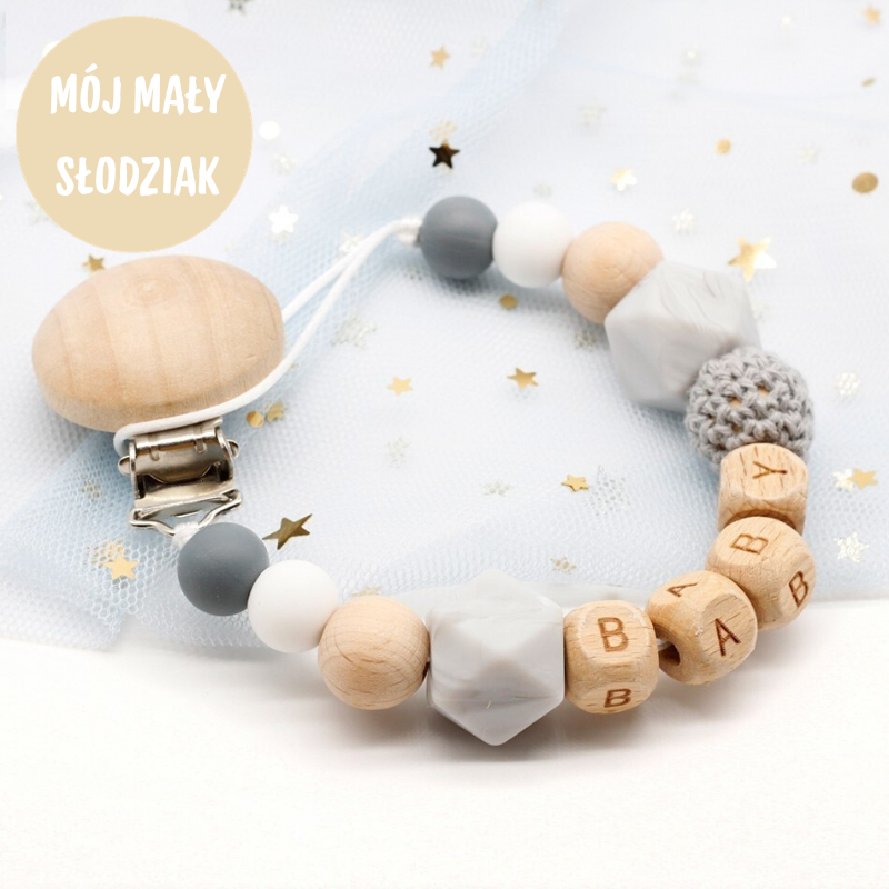 Woods™ - Personalizowany Łańcuszek do Smoczka