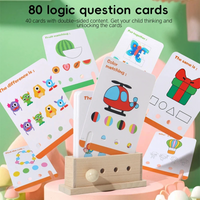 Thumbnail for BrainyKids – Logiczne i zabawne – drewniana gra edukacyjna z kartami