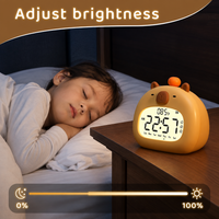 Thumbnail for CappyClock – Niedlich & vielseitig – Digitaler Kinderwecker mit Nachtlicht