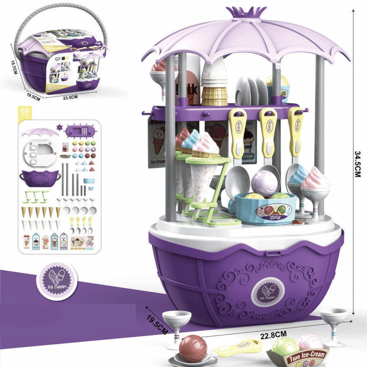 Candy Cart™ – Interaktywny wózek zabawkowy w różnych motywach