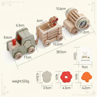 Thumbnail for TrainCount –  Klasyczne i edukacyjne – drewniany pociąg Montessori