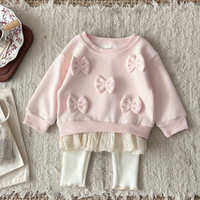 Thumbnail for LittleAngel – Miękkie i stylowe – zestaw dla niemowląt z bluzą i spodniami z gumką