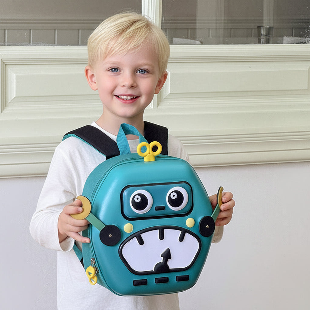 MiniBot – Stylowy i praktyczny – plecak dziecięcy z motywem robota