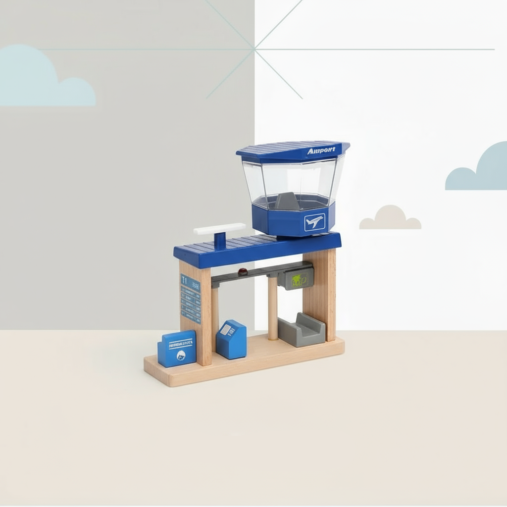 Woods – Stylowy i edukacyjny – drewniany zestaw do zabawy „Transport publiczny”