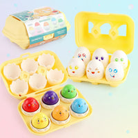 Thumbnail for Montessori 3D Eggs Puzzle – Fajna zabawa na Wielkanoc – gra w sortowanie jajek