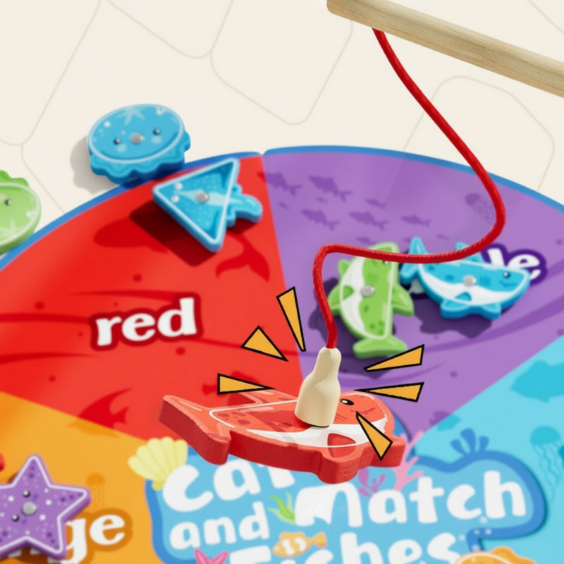 SmartFish – Zabawne i edukacyjne – zestaw magnetyczny do łowienia ryb