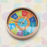 Thumbnail for ChildrenTime – Niezależny i spokojny – edukacyjny zegar ścienny dla dzieci