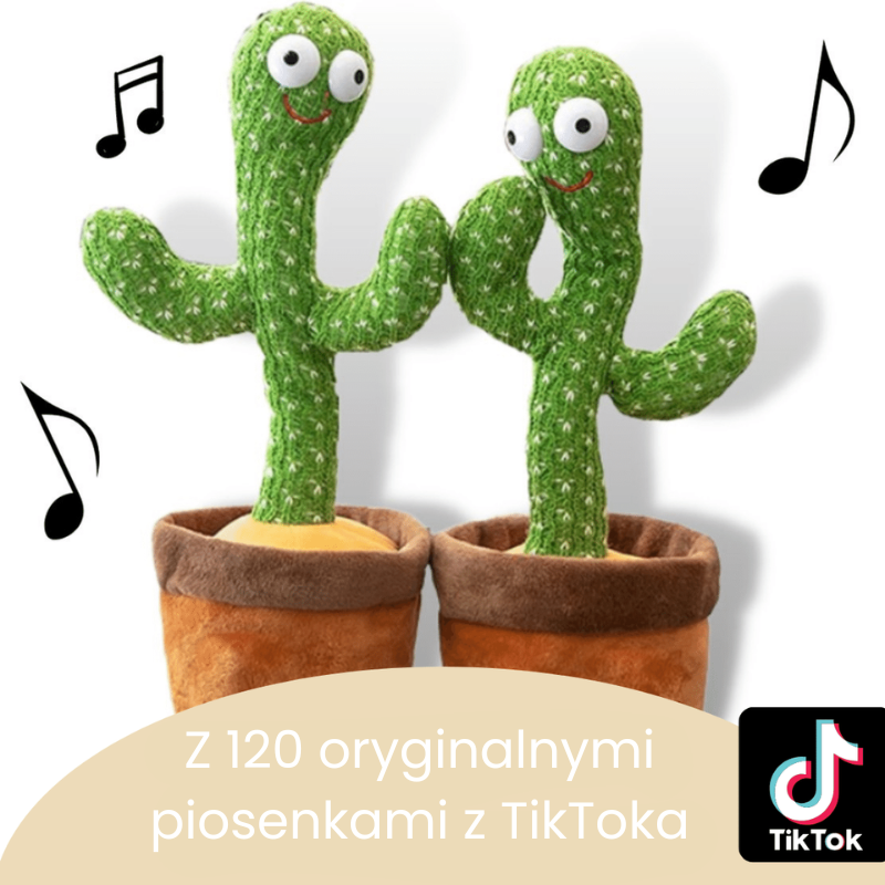 Happy Cactus™ - Tańczący kaktus - Zabawka reagująca na dźwięki