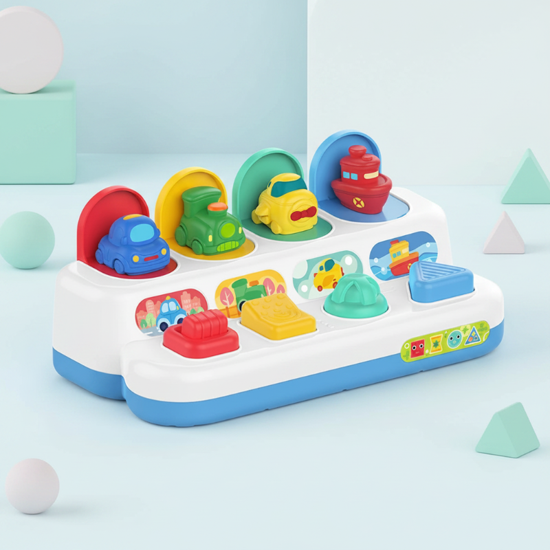 Pop Up Activity Toy – Odkrywanie i nauka – zabawki sensoryczne dla niemowląt