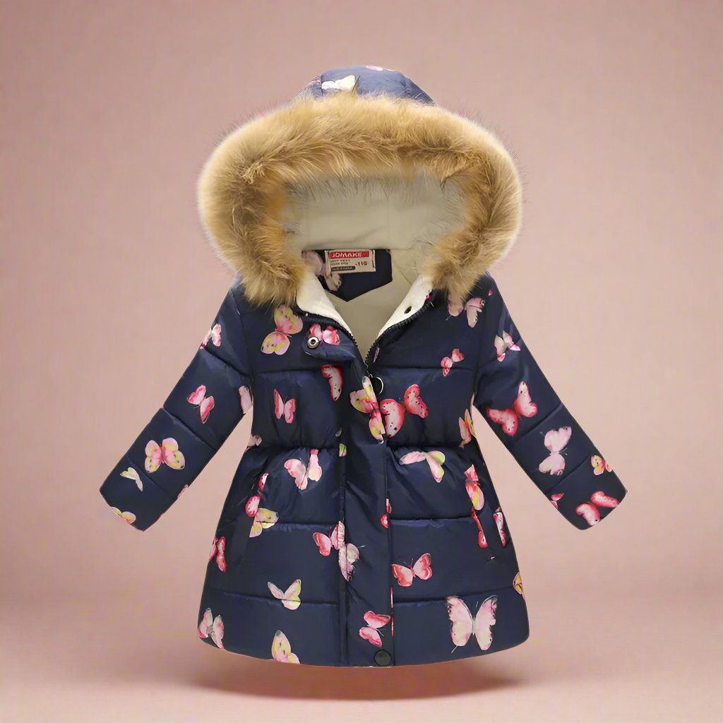 CozyTrend – Elegancka i przytulna – pikowana kurtka zimowa dla dziewczynek