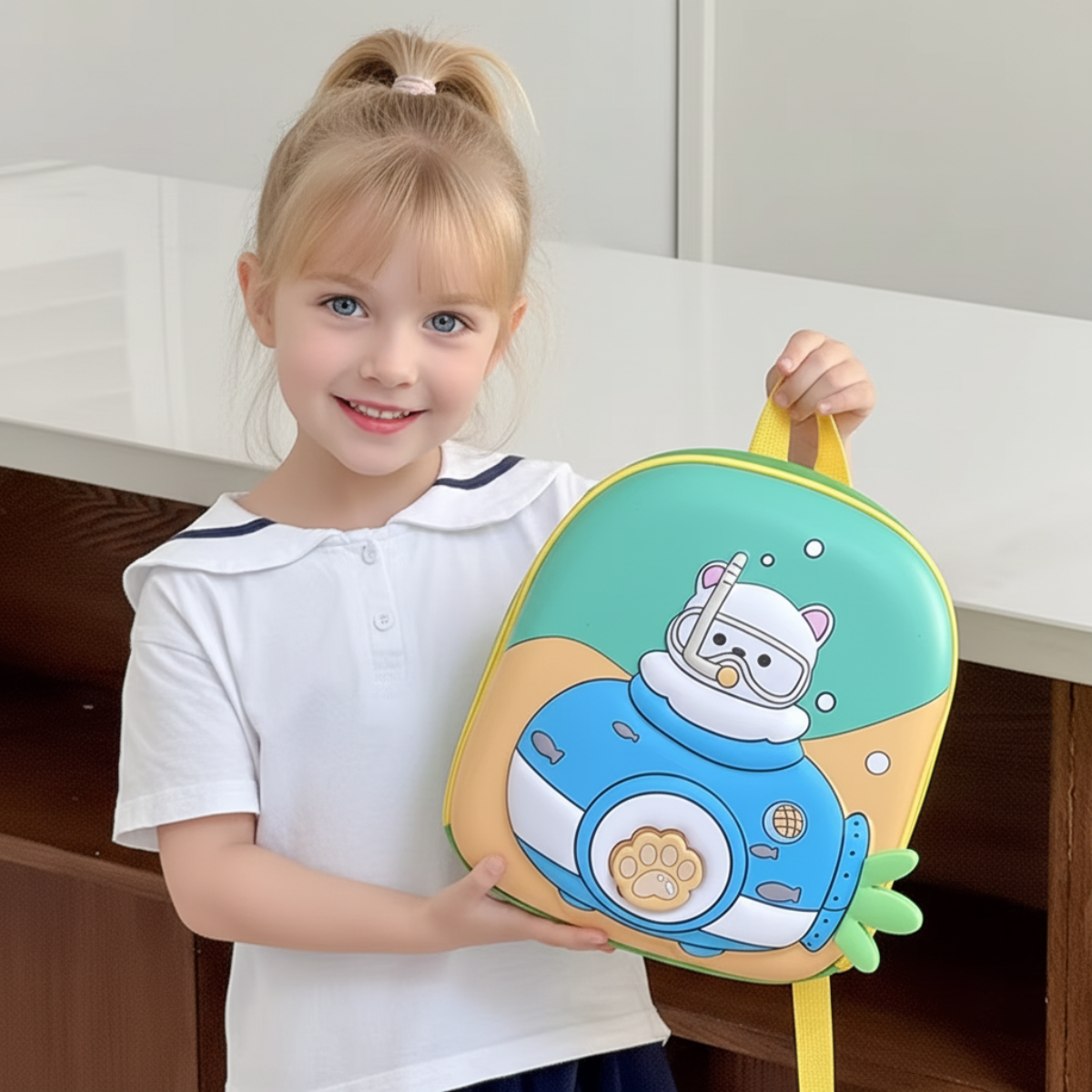 KiddoPack – Uroczy i praktyczny – plecak dziecięcy z świecącą nóżką
