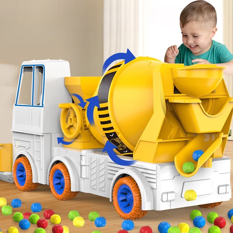 Power Mixer Truck™ – Zabawa w obracanie i budowanie - Zabawkowy pojazd budowlany