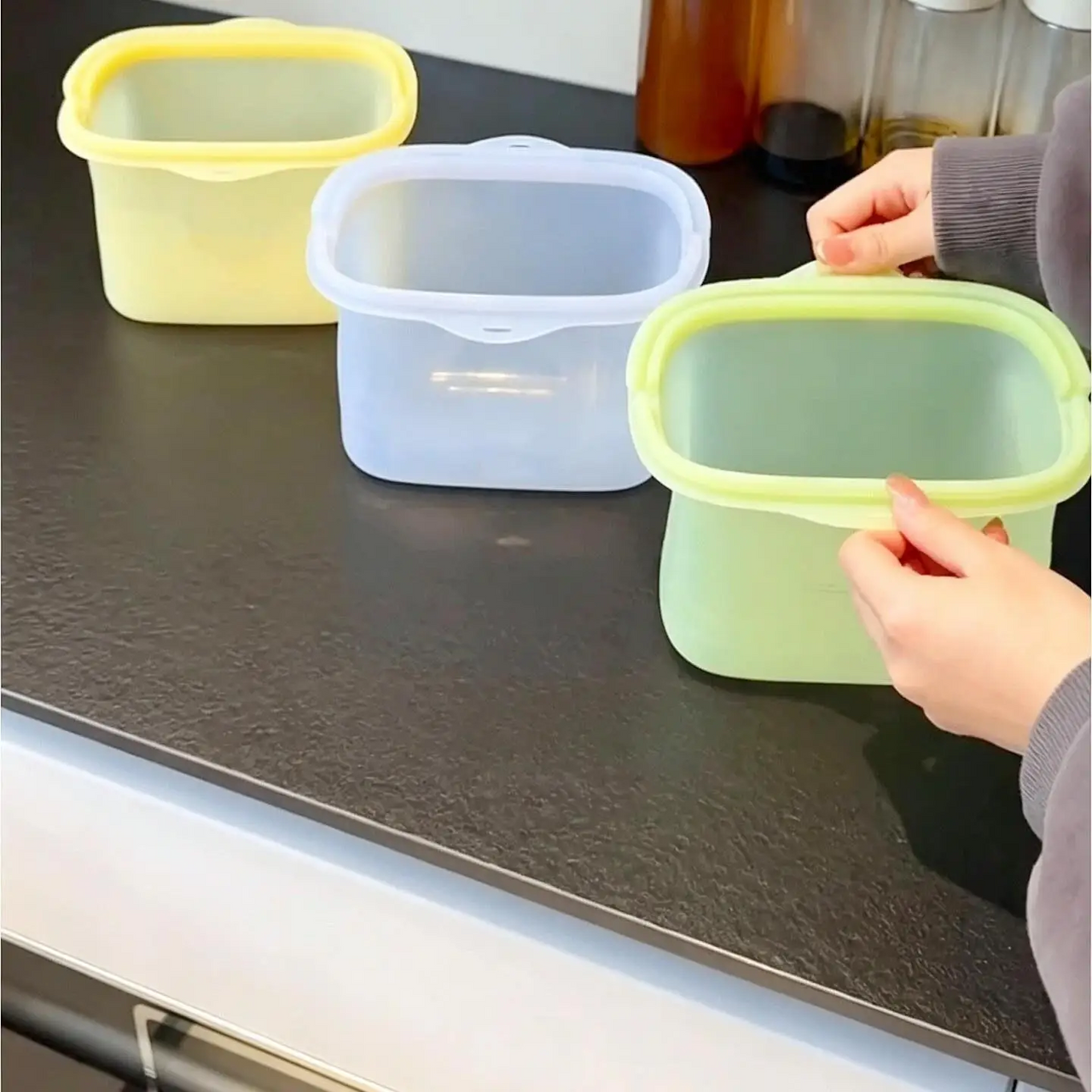MealSaver – Praktyczna i wielokrotnego użytku – silikonowa torebka do przechowywania żywności