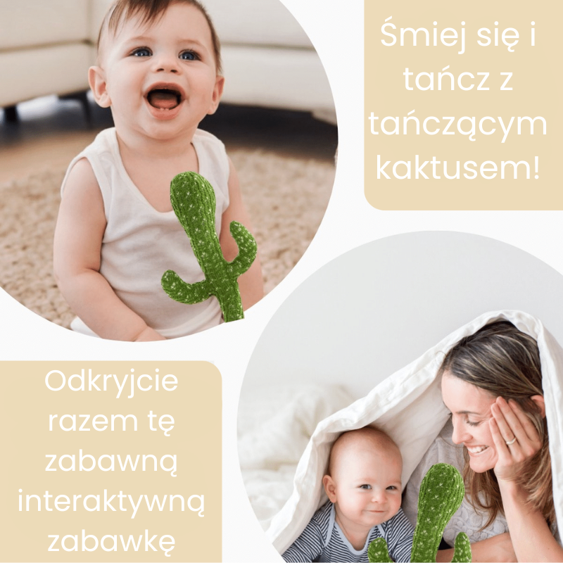 Happy Cactus™ - Tańczący kaktus - Zabawka reagująca na dźwięki