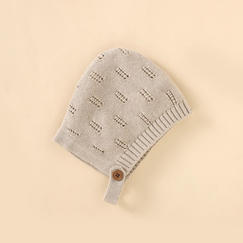 MiniCozy – Miękkie i wygodne – dzianinowe spodnie ogrodowe dla niemowląt z czapeczką