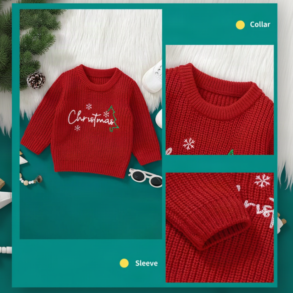 JoyKnit – Przytulny i ciepły – świąteczny sweter z napisem