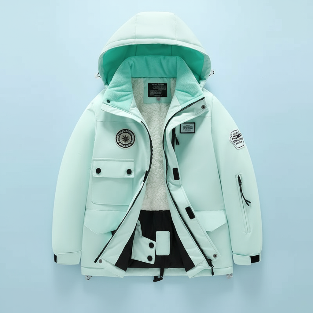 GlacierFit – Oddychający i chroniący przed wodą – kombinezon narciarski z polarową podszewką