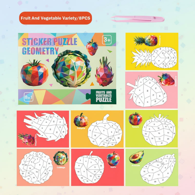 3D Sticker Puzzle – Kreatywne i edukacyjne – geometryczna układanka 3D