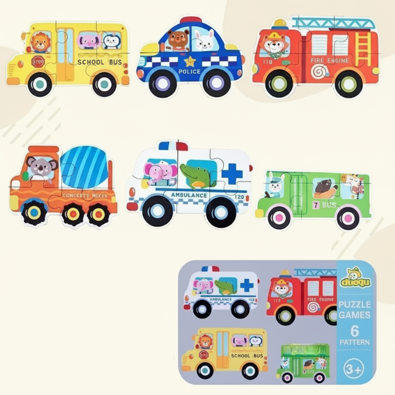 BrainBox – Nauka i zabawa – Drewniana układanka 3D