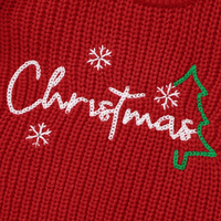 Thumbnail for JoyKnit – Przytulny i ciepły – świąteczny sweter z napisem