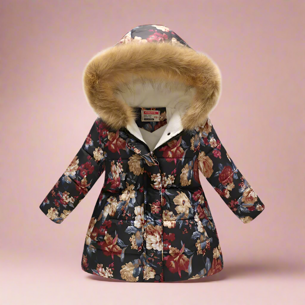 CozyTrend – Elegancka i przytulna – pikowana kurtka zimowa dla dziewczynek