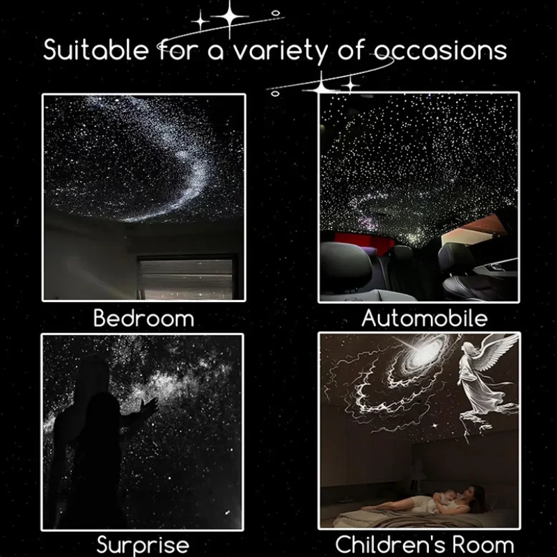 NightSky – Regulowane natężenie światła i magiczna atmosfera w sypialni – lampa LED Galaxy