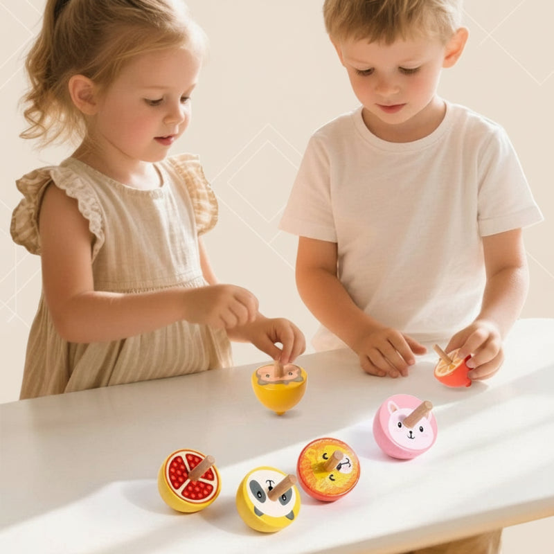 ColorSpin – Drewniane i zabawne – drewniana bączka Fidget