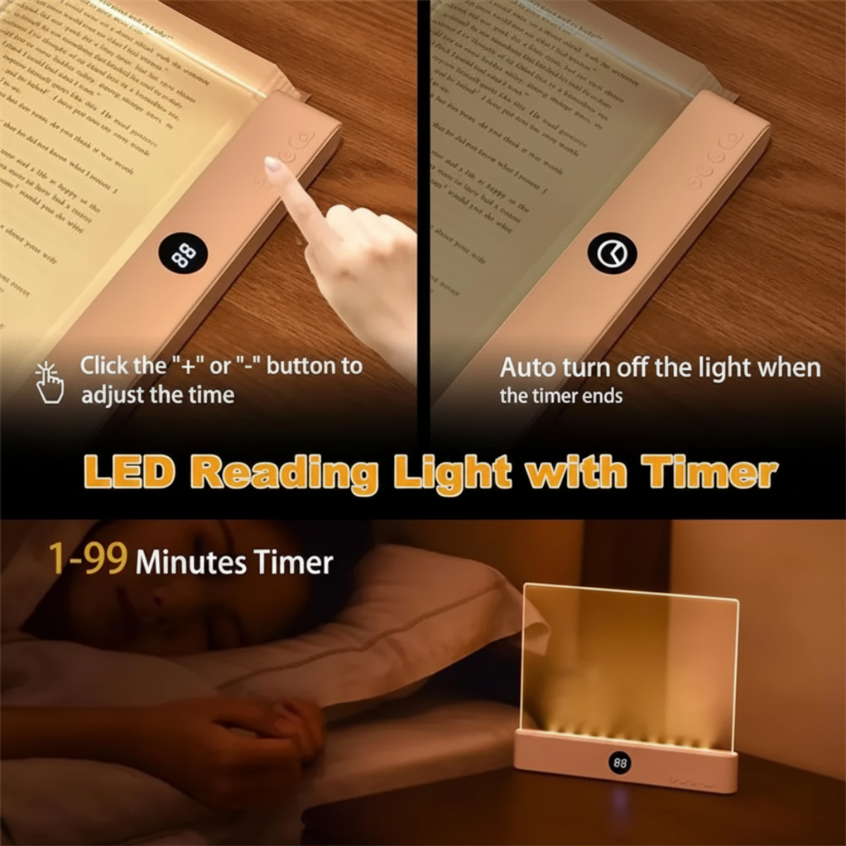 LumiPanel – LED i zdrowe oczy – lampka do czytania z regulacją jasności, zasilana przez USB