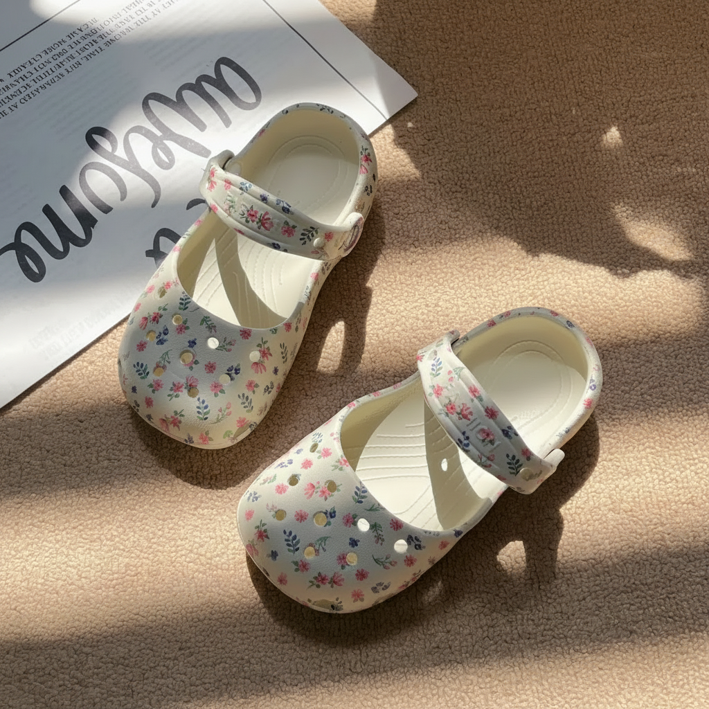 FlowerFeet – Eleganckie i wygodne – sandały w kwiaty