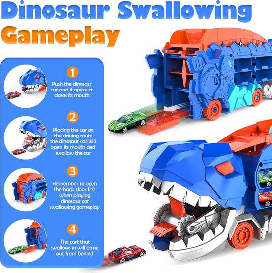 Dino Car™ - Dino Power - Zabawkowy samochód Dino